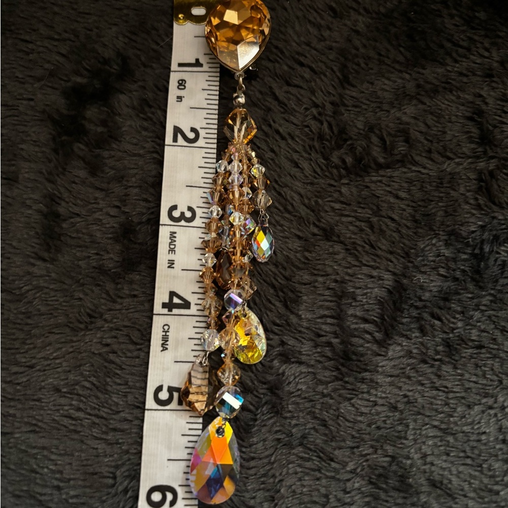 Elegant Gold and Silver Dangle Earrings